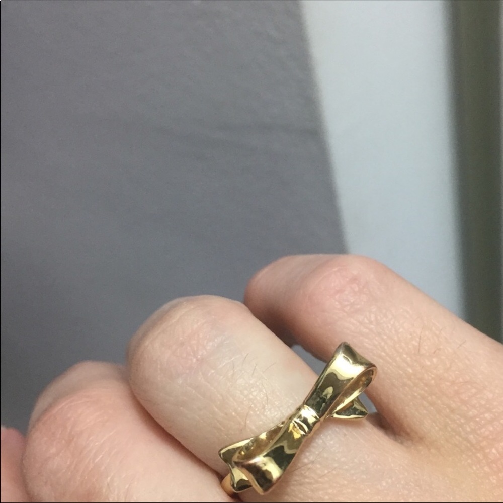 Kate spade bow ring, bow earrings and bangle - Picture 3 of 7